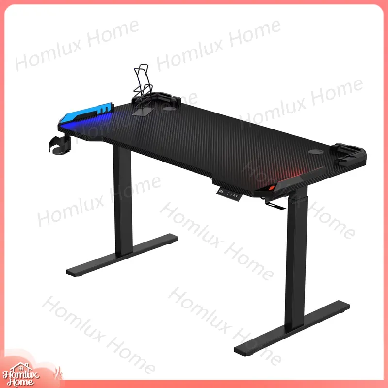 Desk Setup L Shaped - Verstelbare RGB LED bureaulamp voor slaapkamer,