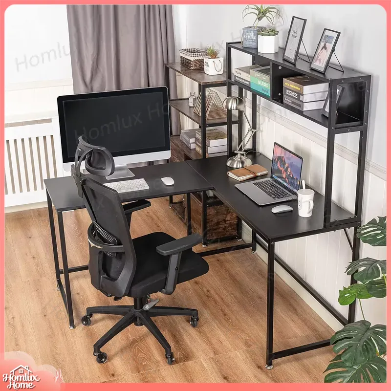 Zware gamingtafel met RGB-verl - Desk Setup L Shaped recensie en prijs
