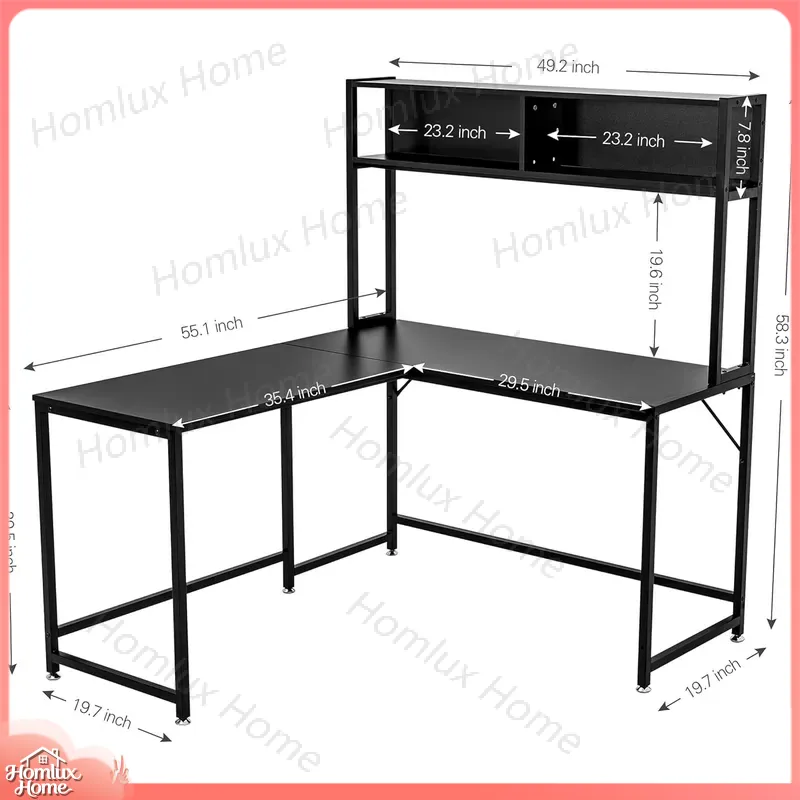 Zware gamingtafel met RGB-verl - Desk Setup L Shaped recensie en prijs